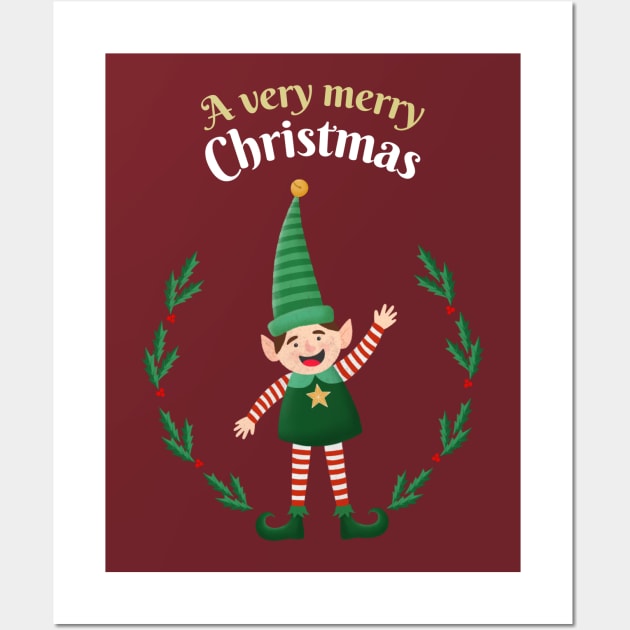 A Very Merry Christmas Wall Art by Eclectic Assortment
